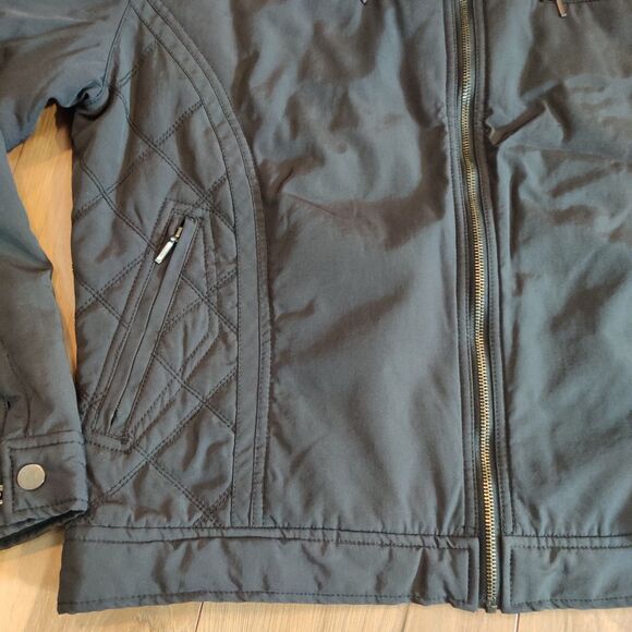 Michael Brandon Men's XLarge Jacket Black Racing Motorcycle Style Bomber Quilted - Picture 2 of 16